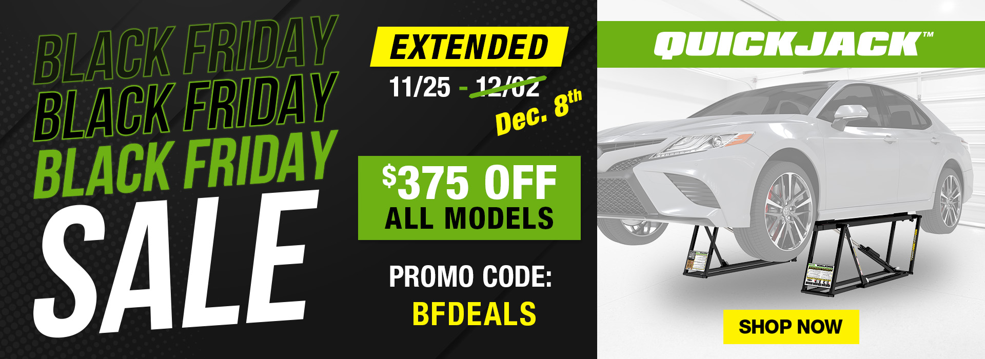 QuickJack Black Friday 2024